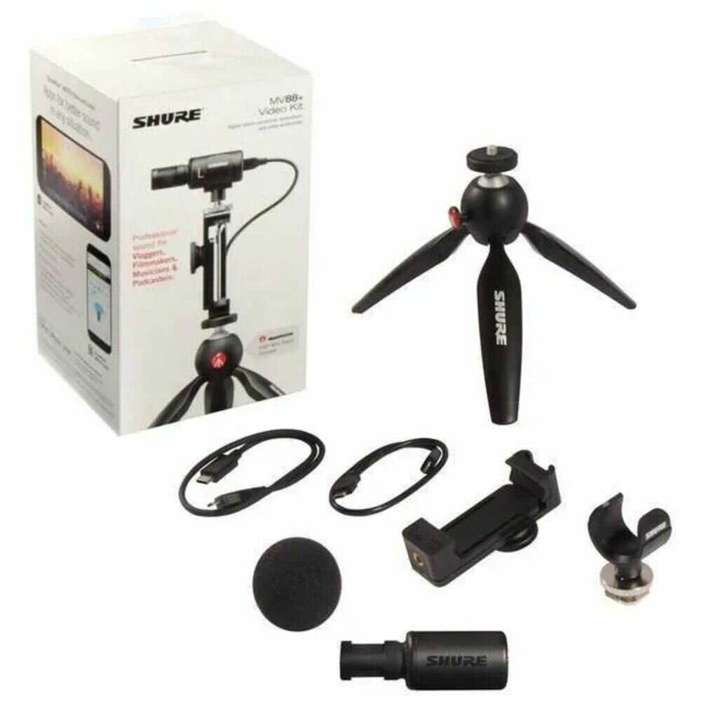 USB микрофон Shure MV88 (DIG-VIDKIT) фотография 18