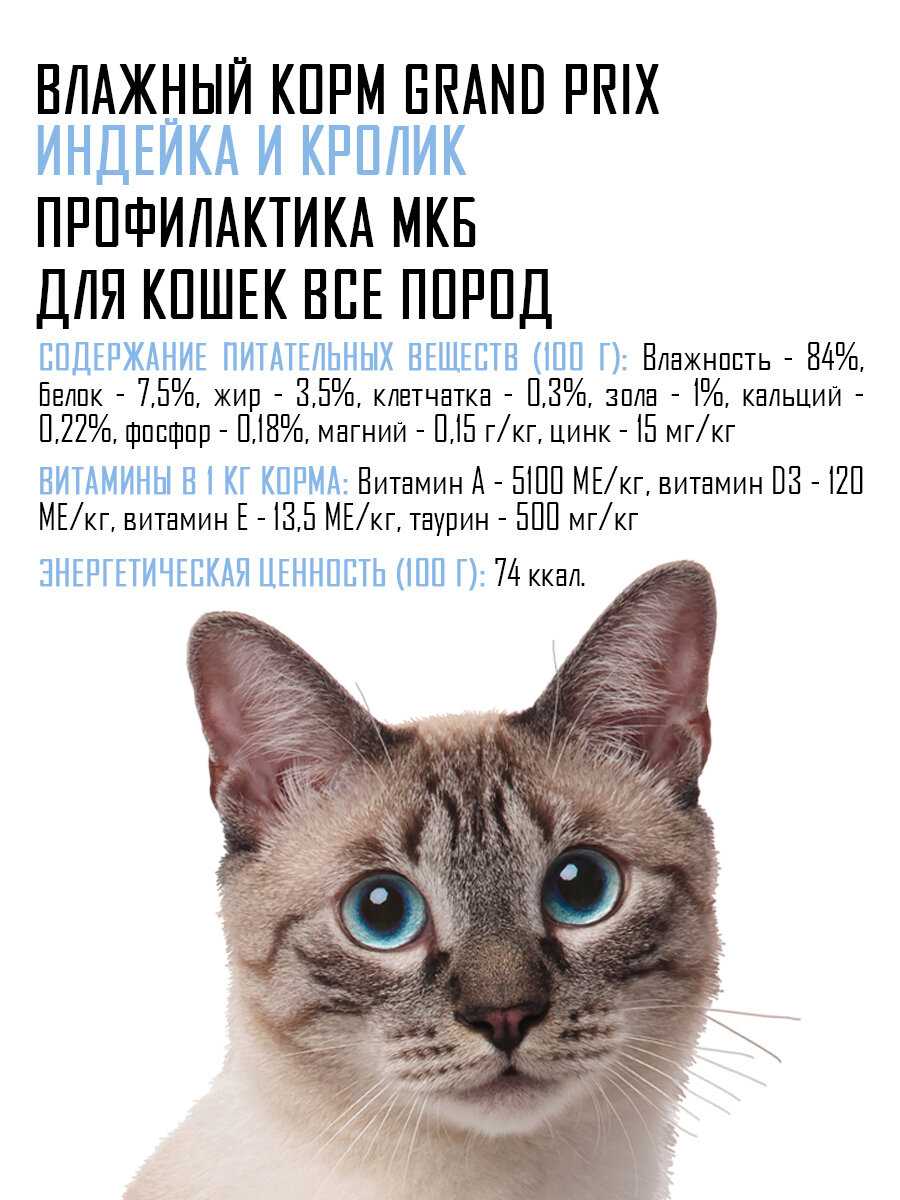 Влажный корм GRAND PRIX для кошек кусочки в соусе форель с фасолью фотография 3
