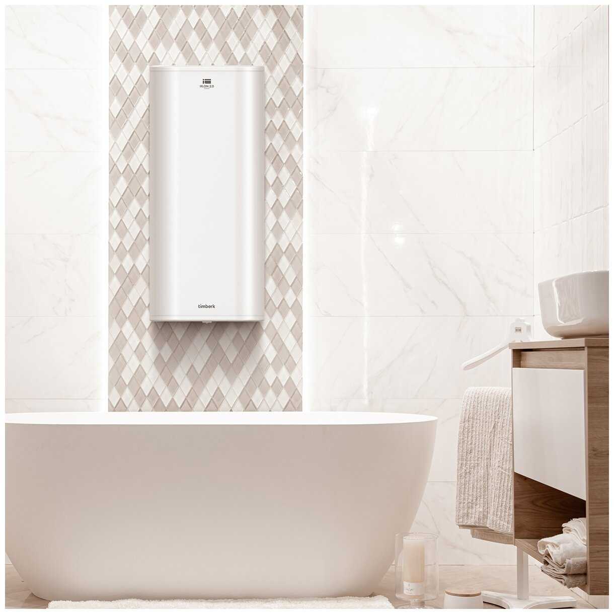 Накопительный электрический водонагреватель Timberk SWH FSI1 30 V фотография 6