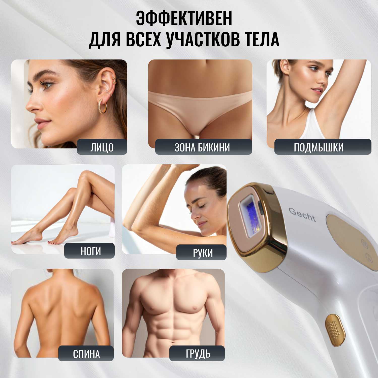 Профессиональный фотоэпилятор Gecht IPL (999 999) фотография 8
