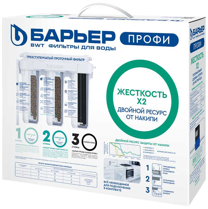 Фильтр под мойкой встраиваемый БАРЬЕР ПРОФИ Жесткость х2 фотография 10