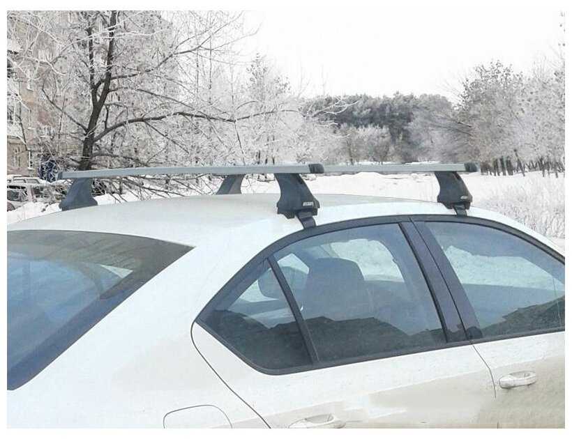 Багажник на крышу Atlant, 8826+7002+7172, прямоугольные дуги 1,26м на Пежо 408 2010-2022, арт:2137203 фотография 2