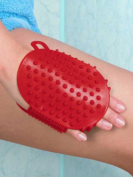 Массажер Массажер варежка c металлическими шариками фотография 8