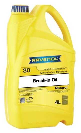 Минеральное моторное масло RAVENOL Break-In Oil SAE 30