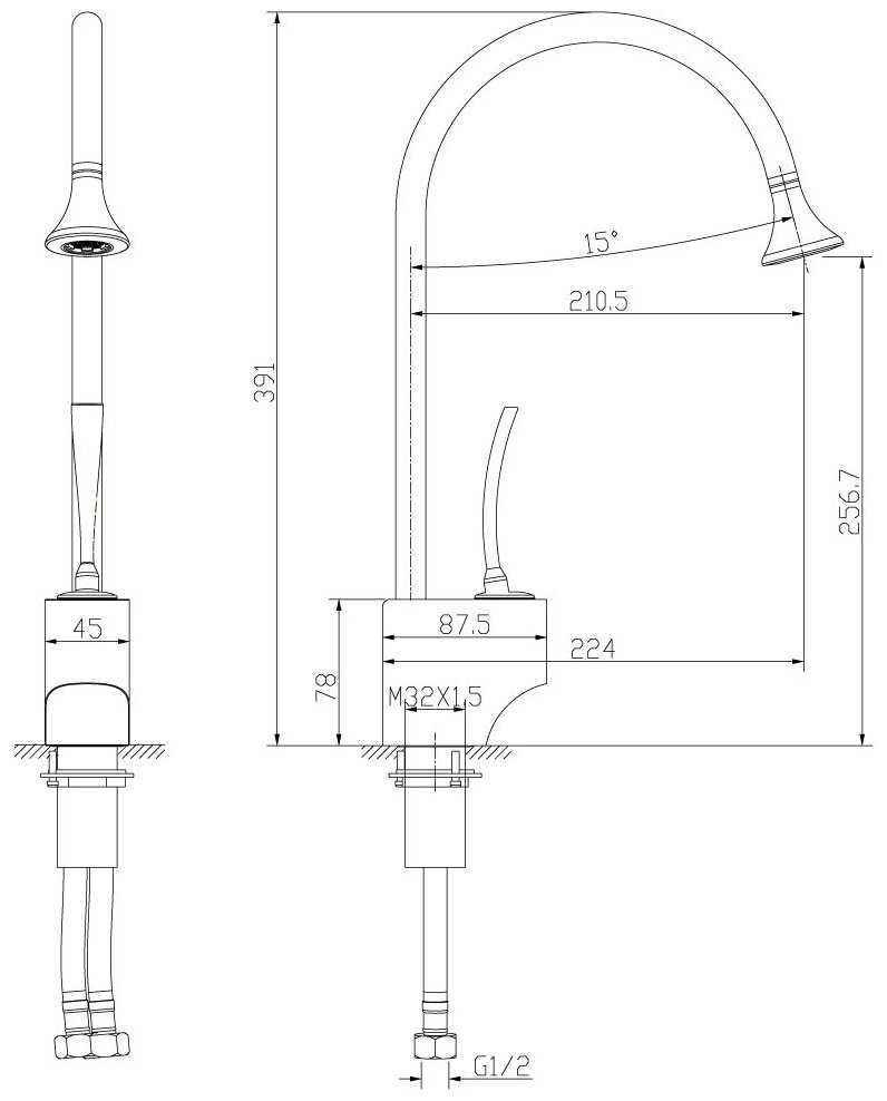 Смеситель Lemark LM6005C фотография 3
