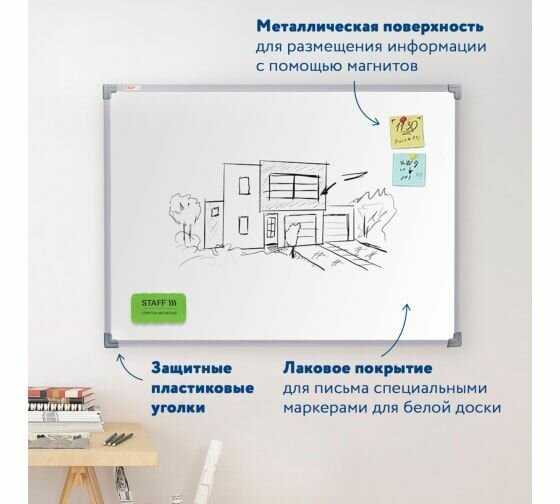 Доска магнитно-маркерная STAFF ECO (238137) фотография 21