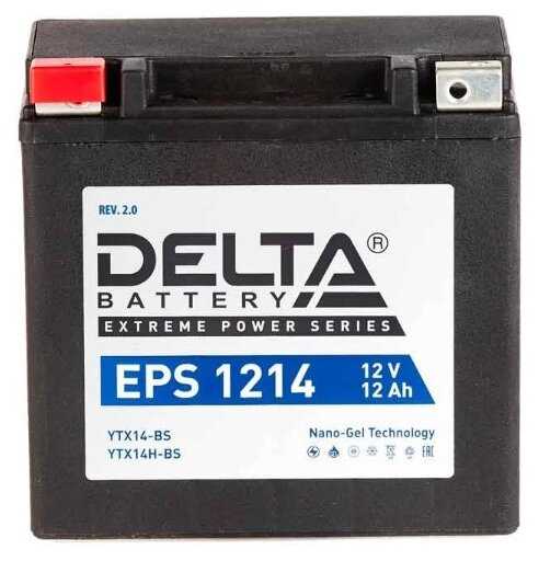 Мото аккумулятор DELTA Battery EPS 1214 12 А·ч Rev 2.0 фотография 1