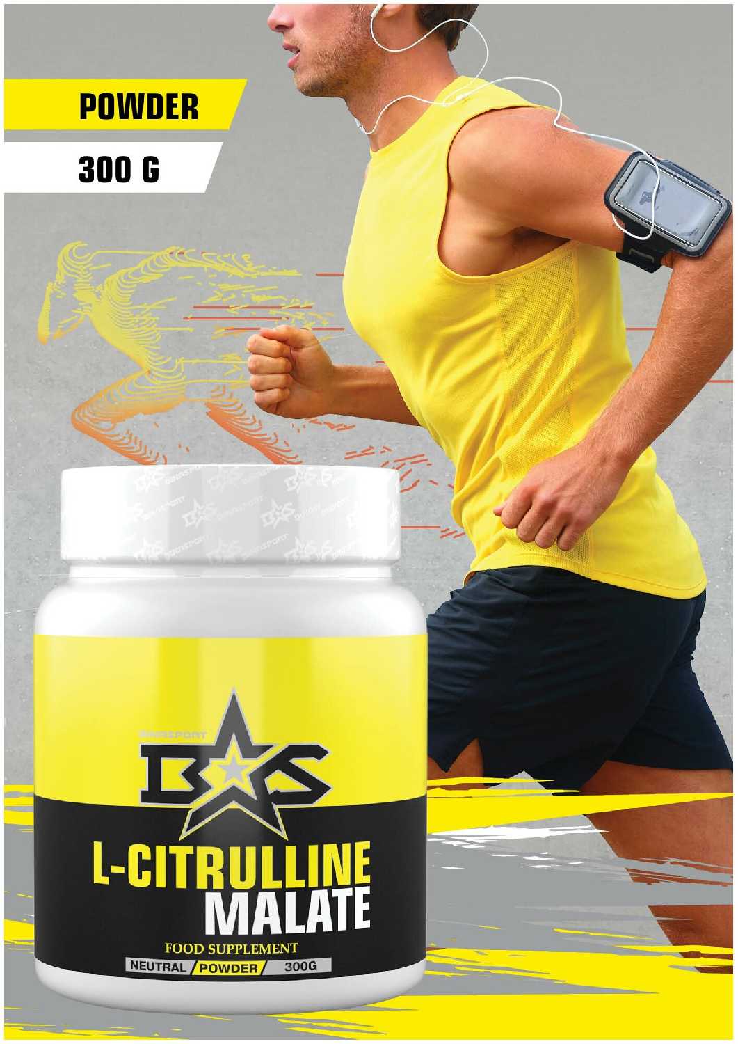 Л-Цитруллин малат Binasport L-Citrulline Malate (300 г) фотография 1
