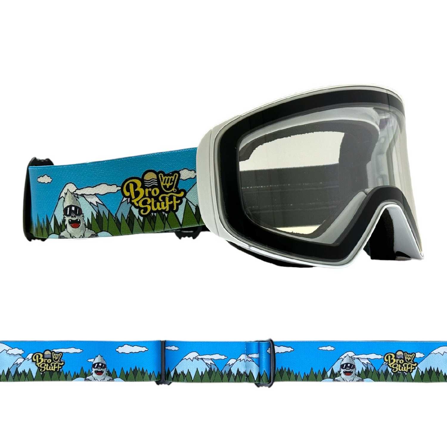 Маска для сноуборда, горных лыж BroStuff powder yeti фотография 22