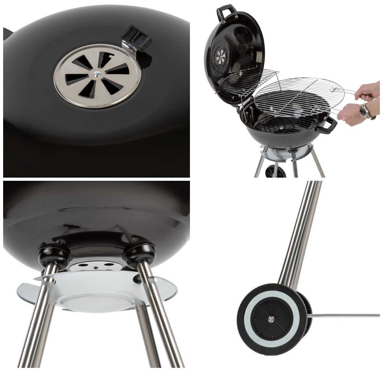 Гриль угольный Green Glade AC18, 46х53х84 см фотография 9