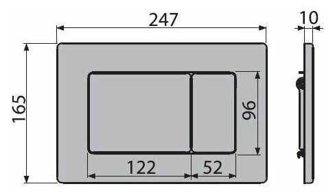 Кнопка смыва Alcadrain M279S Antivandal фотография 2