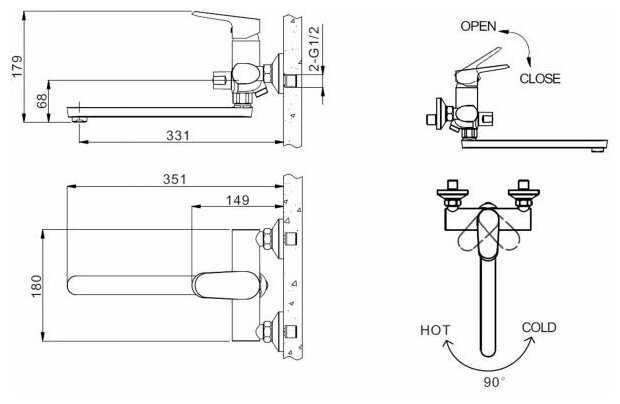 Смеситель Bravat F6105161C-01A фотография 12