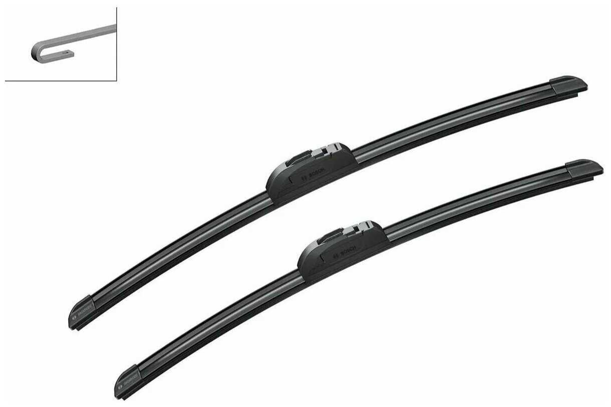 Щетка стеклоочистителя бескаркасная Bosch Aerotwin AR551S, 2 шт. фотография 9