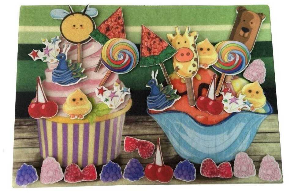 Развивающая игра из фетра на липучках 