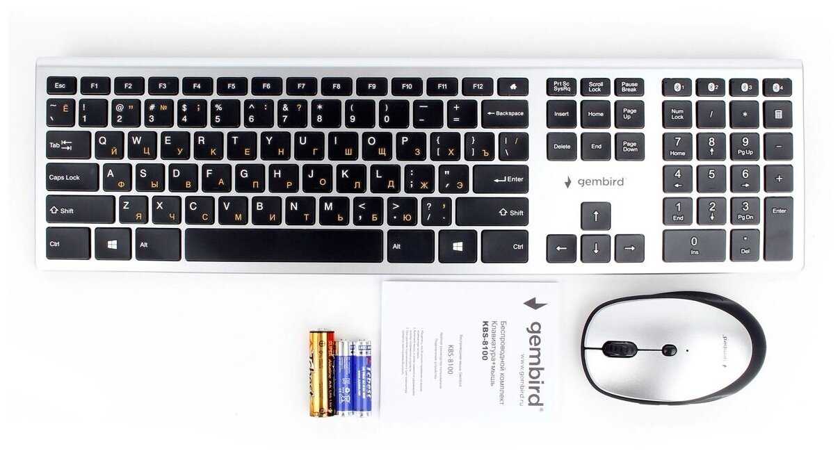 Комплект клавиатура + мышь Gembird KBS-8100 фотография 3