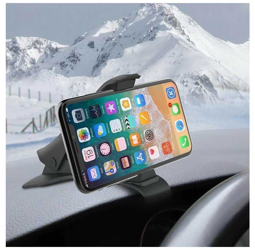 Держатель авто HOCO CA50 In-car dashboard phone holder черный фотография 3