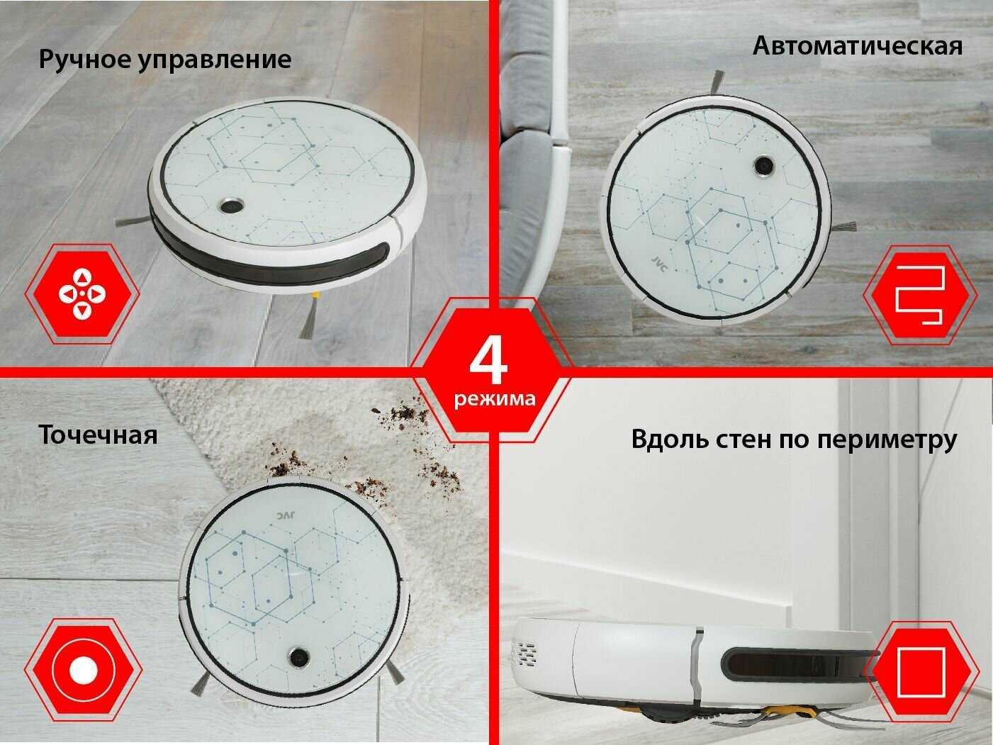 Робот-пылесос JVC Робот-пылесок JVC 2 в 1 (Smart life) фотография 6