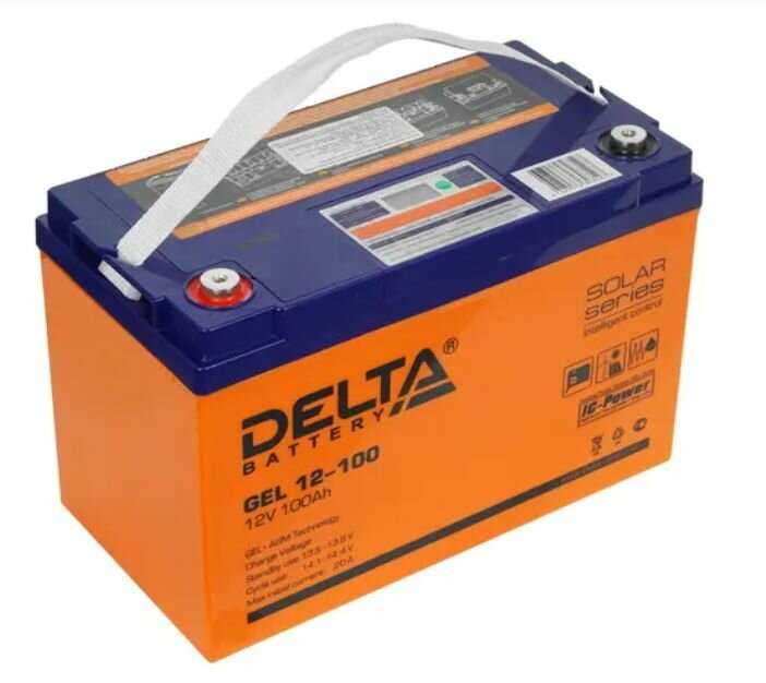 Аккумуляторная батарея DELTA Battery GEL 12-100 (12В) фотография 12