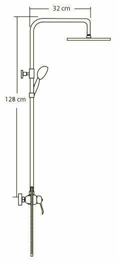 Душевая стойка Veragio Grazia VR.GRZ-9950.CR, хром фотография 1