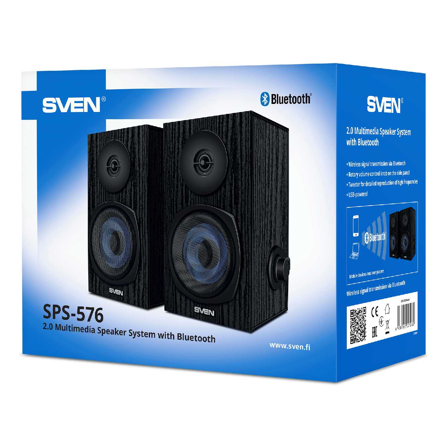 Колонки для компьютера SVEN SPS-576 (8 Вт, Bluetooth) фотография 19
