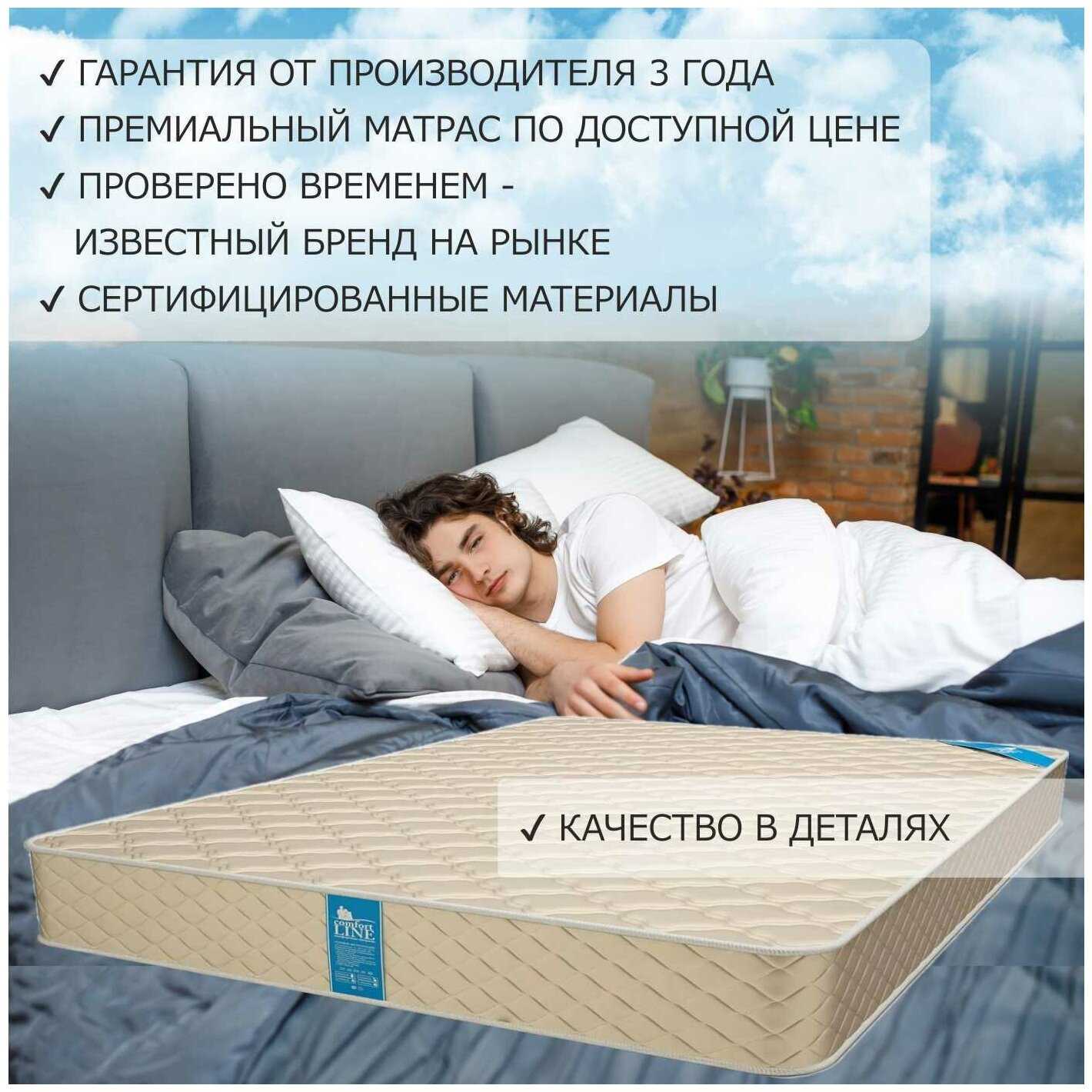 Топпер-наматрасник Comfort Line Eco Mix 6, Беспружинный, 90х190 см фотография 1