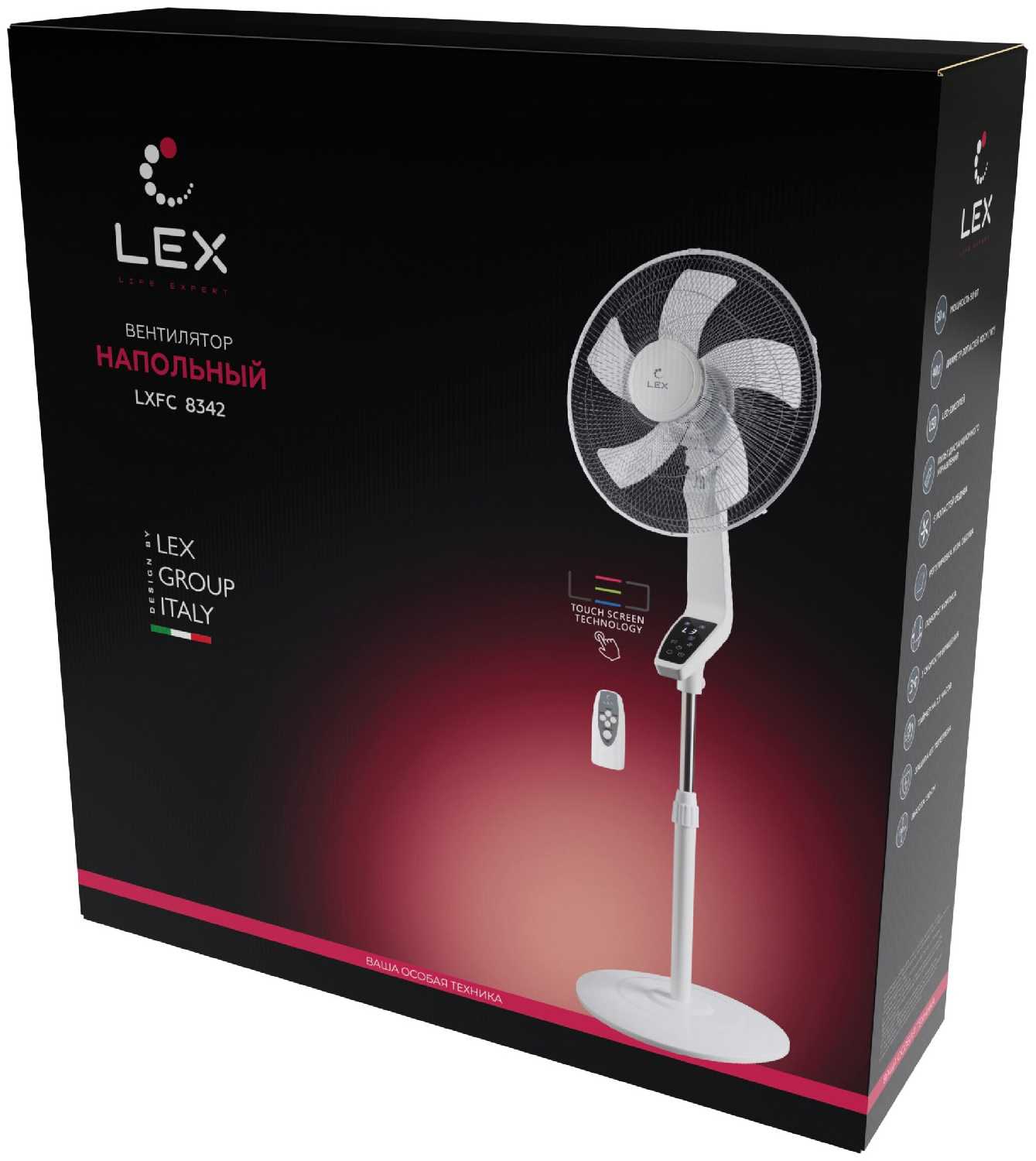 Напольный вентилятор LEX LXFC 8342 с пультом ДУ фотография 5