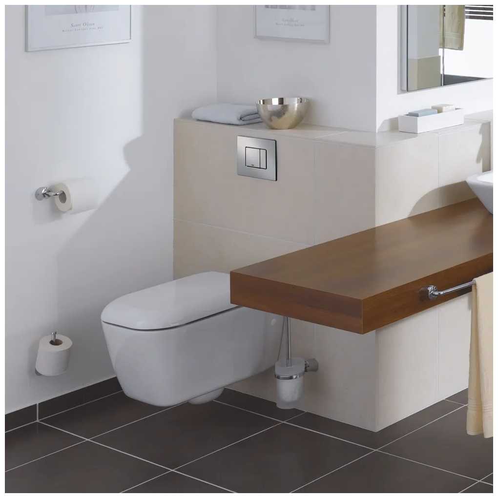 Кнопка смыва Grohe пневматическая для инсталляции Rapid SL, хром (6669200w) фотография 7