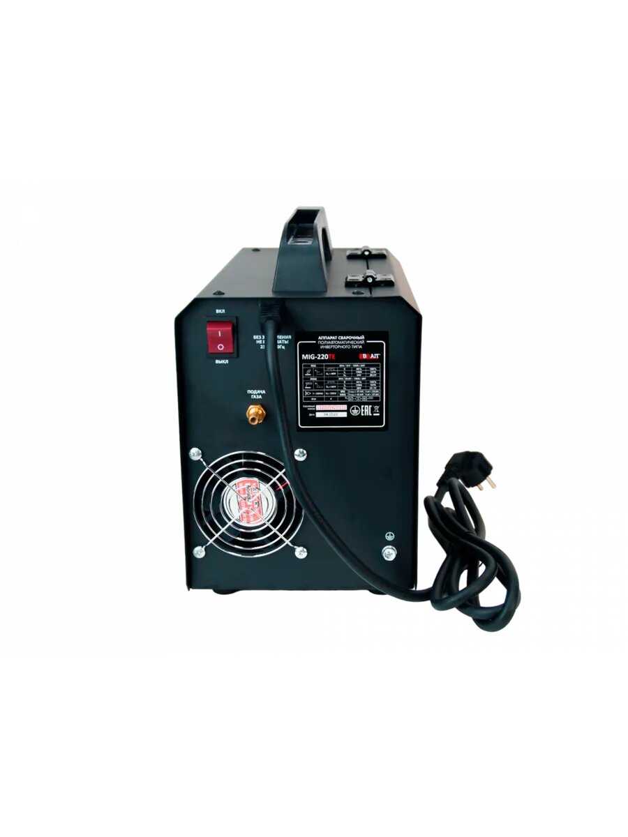 Инвертор сварочный полуавтомат Brait MIG-190H, 3 режима сварки MIG/FCAW+ TIG + MMA, 5.44 кг фотография 3