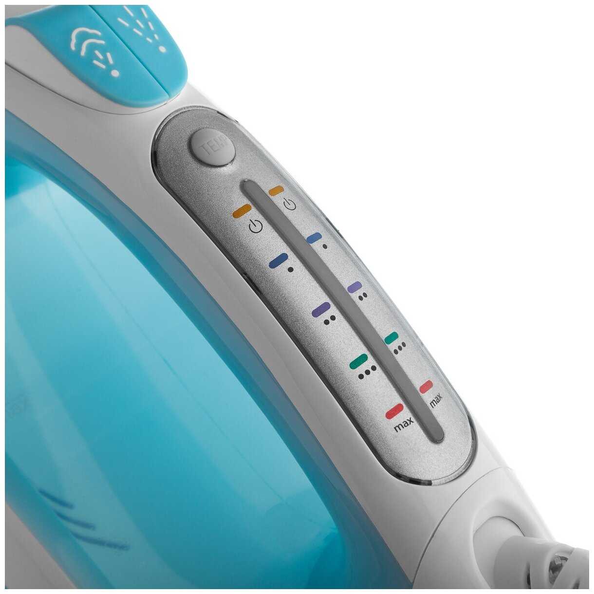 Паровой утюг BRAYER BR4000 2600 Вт, керамич. автооткл, пар 140 г/м LED, антикапля, cпрей. фотография 2