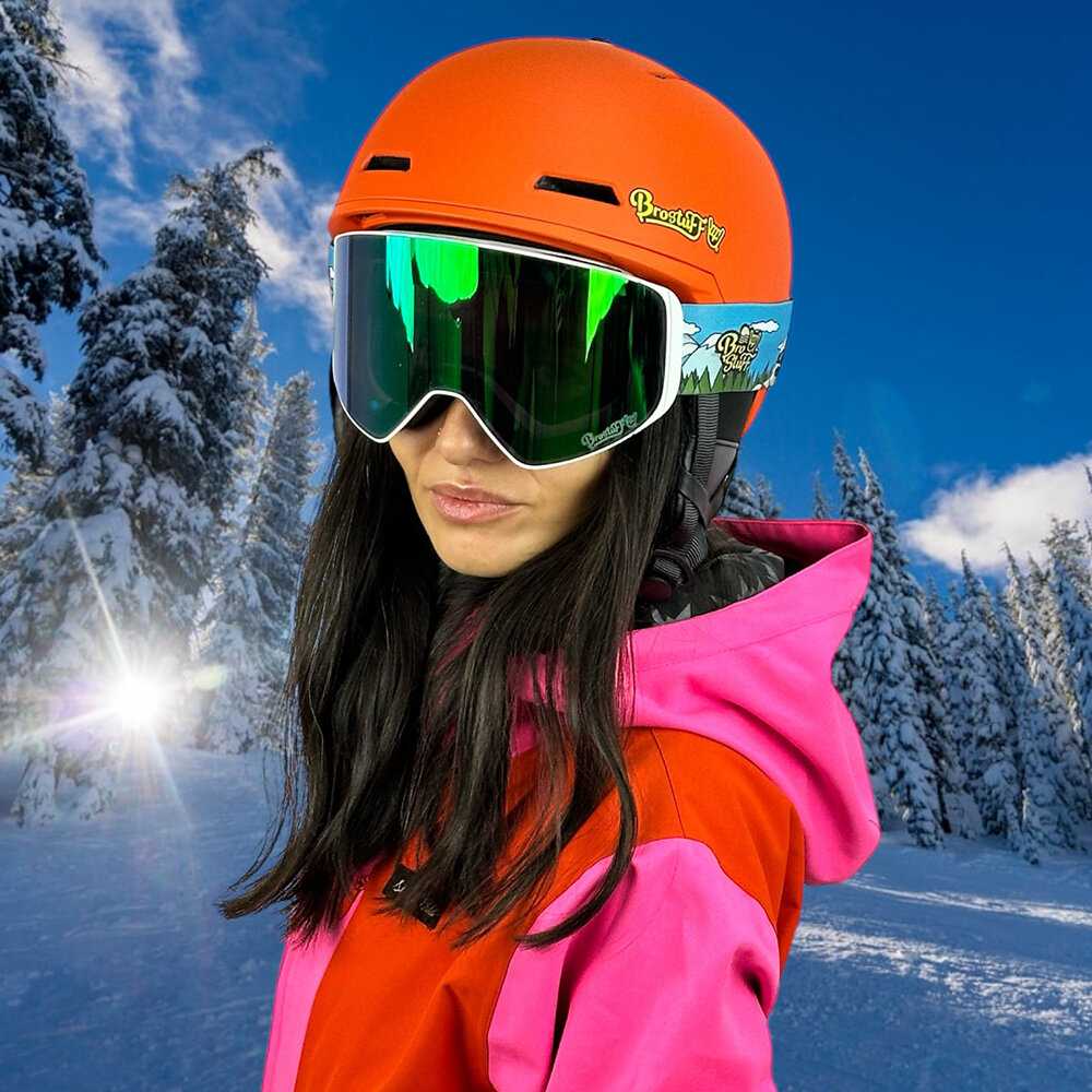 Маска для сноуборда, горных лыж BroStuff powder yeti фотография 23