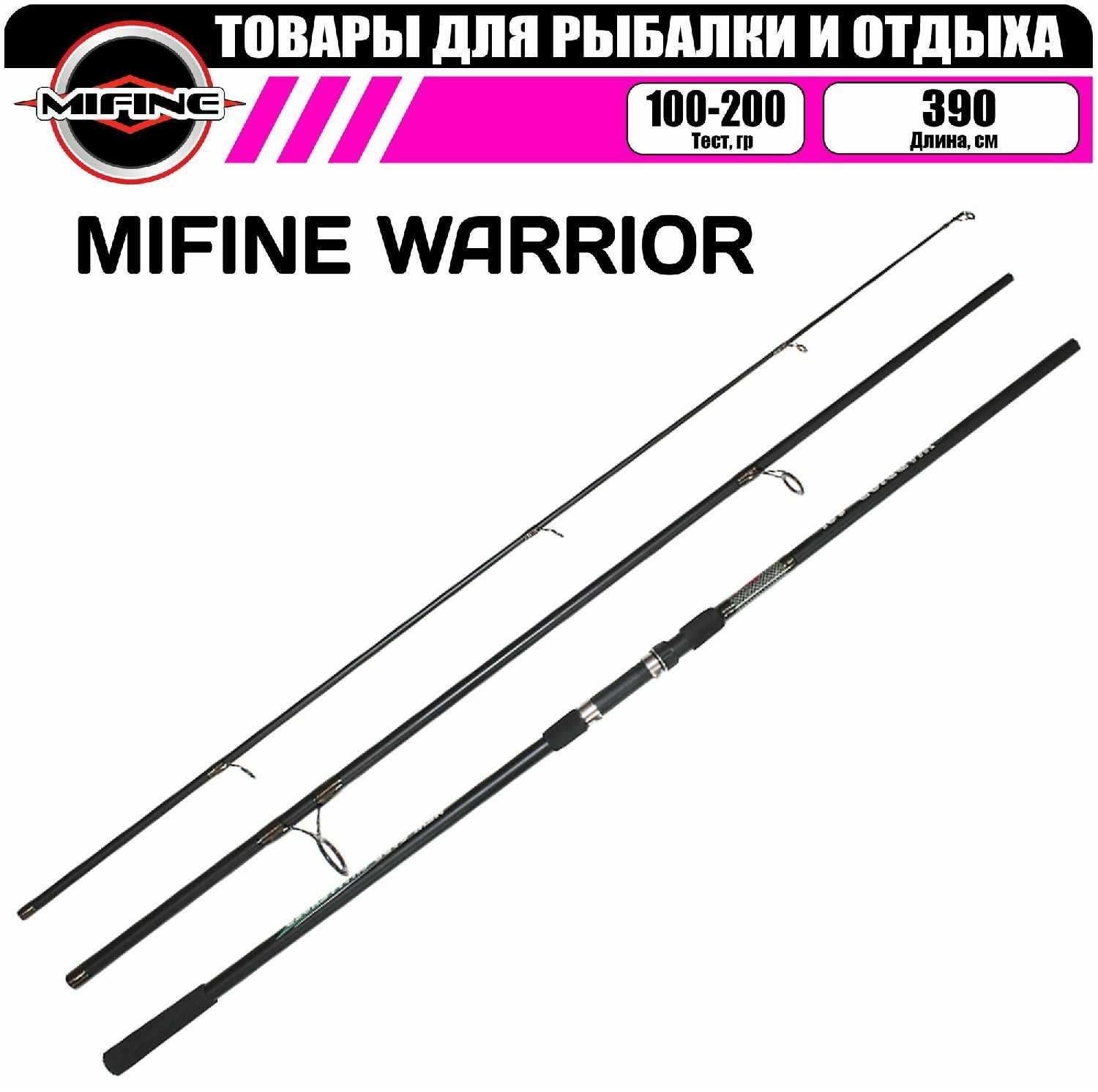 Удилище карповое MIFINE WARRIOR 3.9м (100-200гр) фотография 10