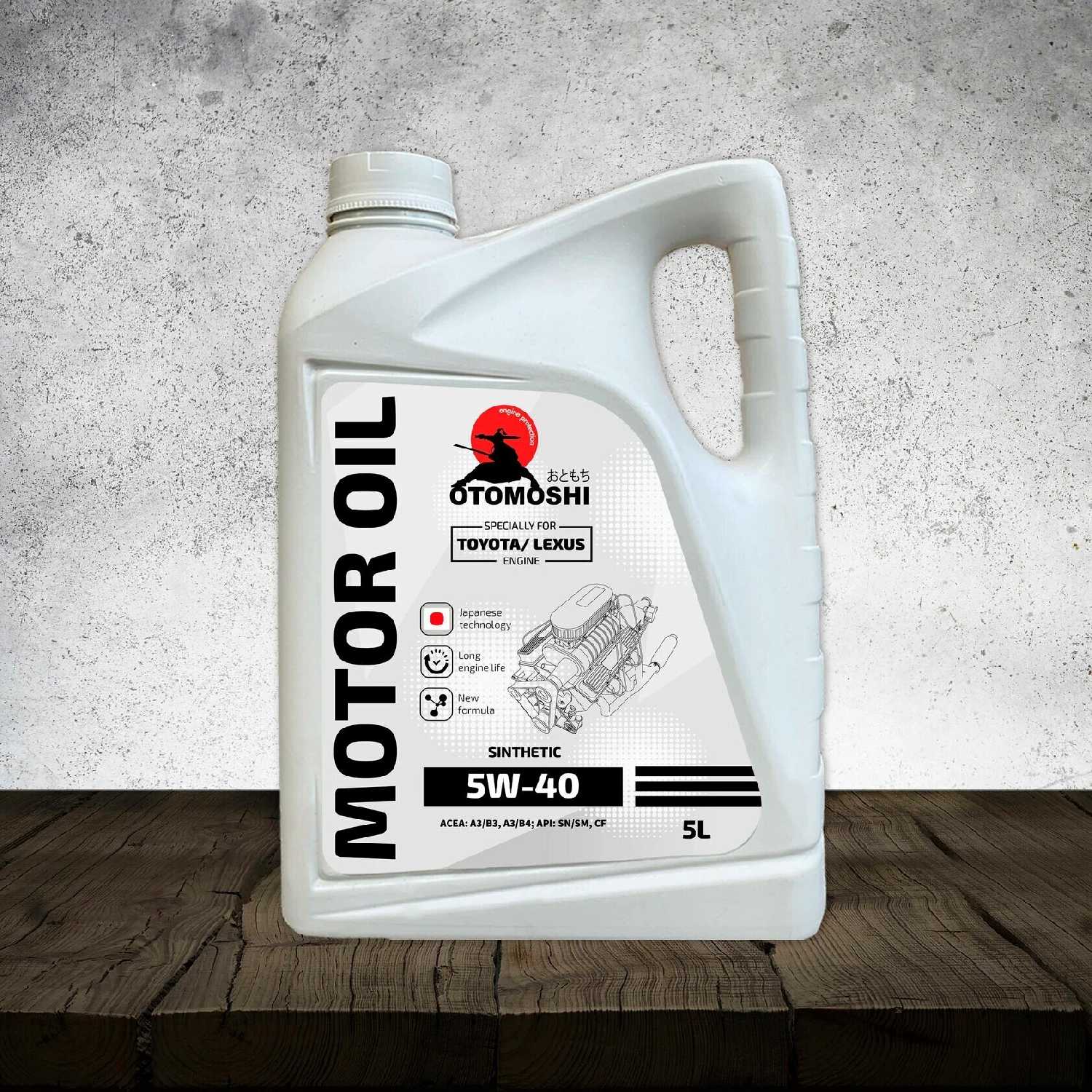 Масло моторное Otomoshi for TOYOTA/LEXUS SN/SM/CF SAE 5W40