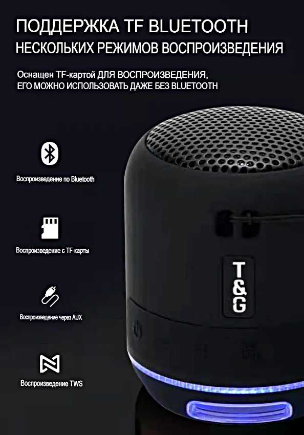 Беспроводная Bluetooth колонка TG-294 фотография 5