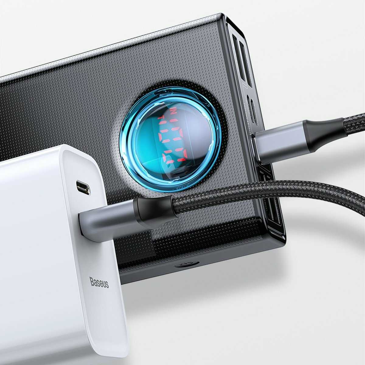 Внешний аккумулятор BASEUS Amblight Digital Display Quick Charger (30000mAh 65W) фотография 2