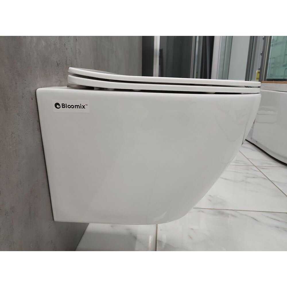 Инсталляция Grohe Solido 38811000 + унитаз Bloomix Trend 1203 безободковый с сиденьем фотография 12