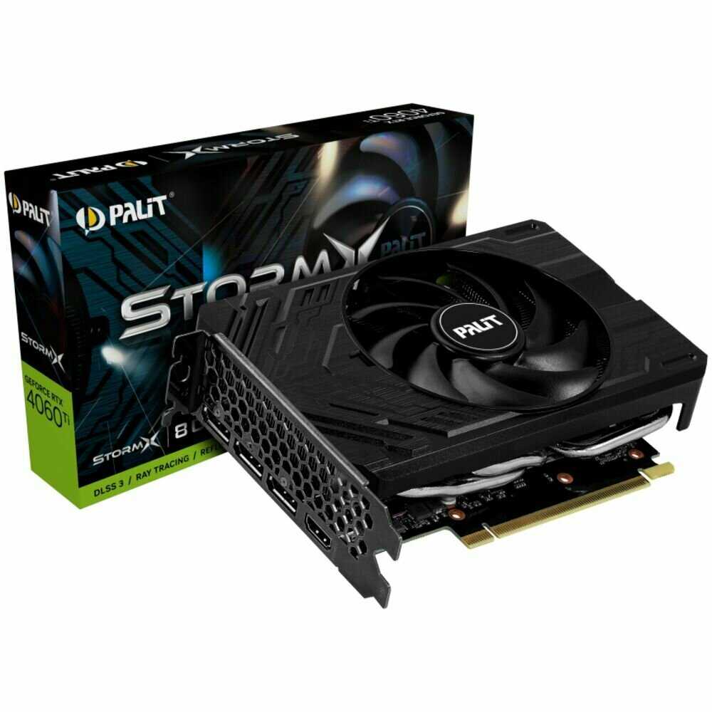 Видеокарта Palit GeForce RTX 4060 Ti StormX (NE6406T019P1-1060F) фотография 6