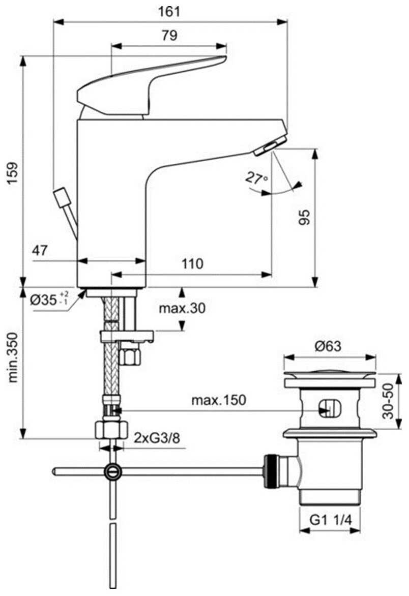 Смеситель Ideal Standard B1712AA фотография 9