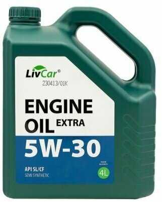 Моторное масло Livcar Engine Oil Extra 5W-30 (API SL/CF) фотография 1