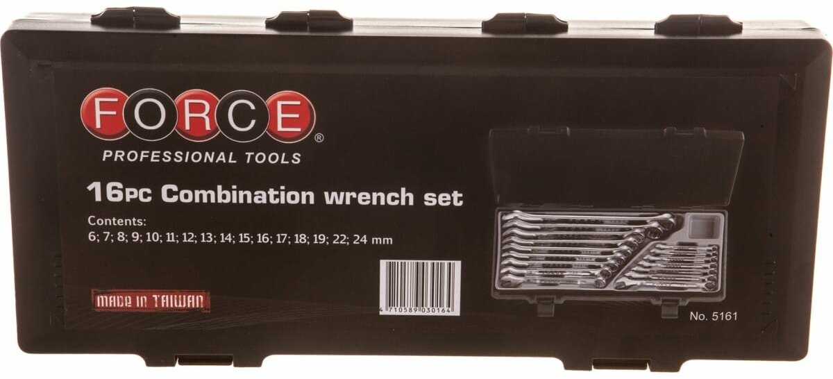 FORCE Набор ключей комбинированных 6-24 мм (F-5161) фотография 4