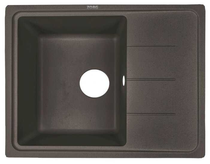 Врезная кухонная мойка ZorG Sanitary Torino 62, 50х61.5см, искусственный гранит фотография 5