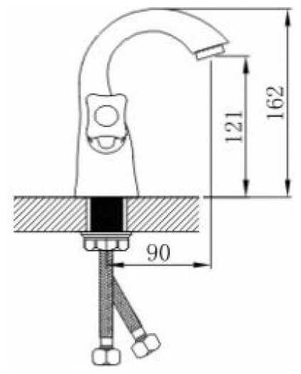 Смеситель для ванны Potato P10306-6 фотография 1