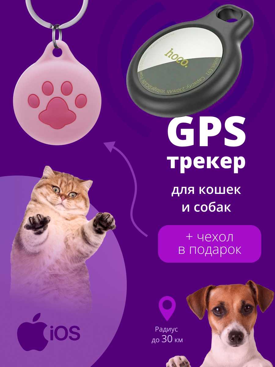 GPS трекер GPS трекер для домашних животных (работает только с iPhone)