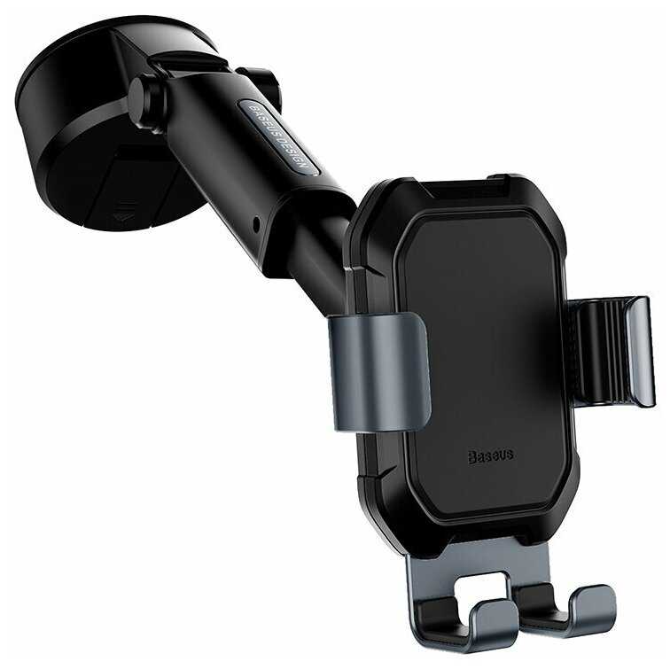 Автодержатель SUYL-TK01 Baseus Tank gravity car mount holder with suction base Tarnish Black,Черный фотография 4