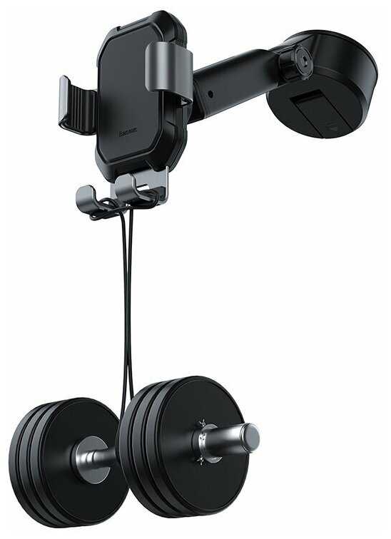 Автодержатель SUYL-TK01 Baseus Tank gravity car mount holder with suction base Tarnish Black,Черный фотография 5