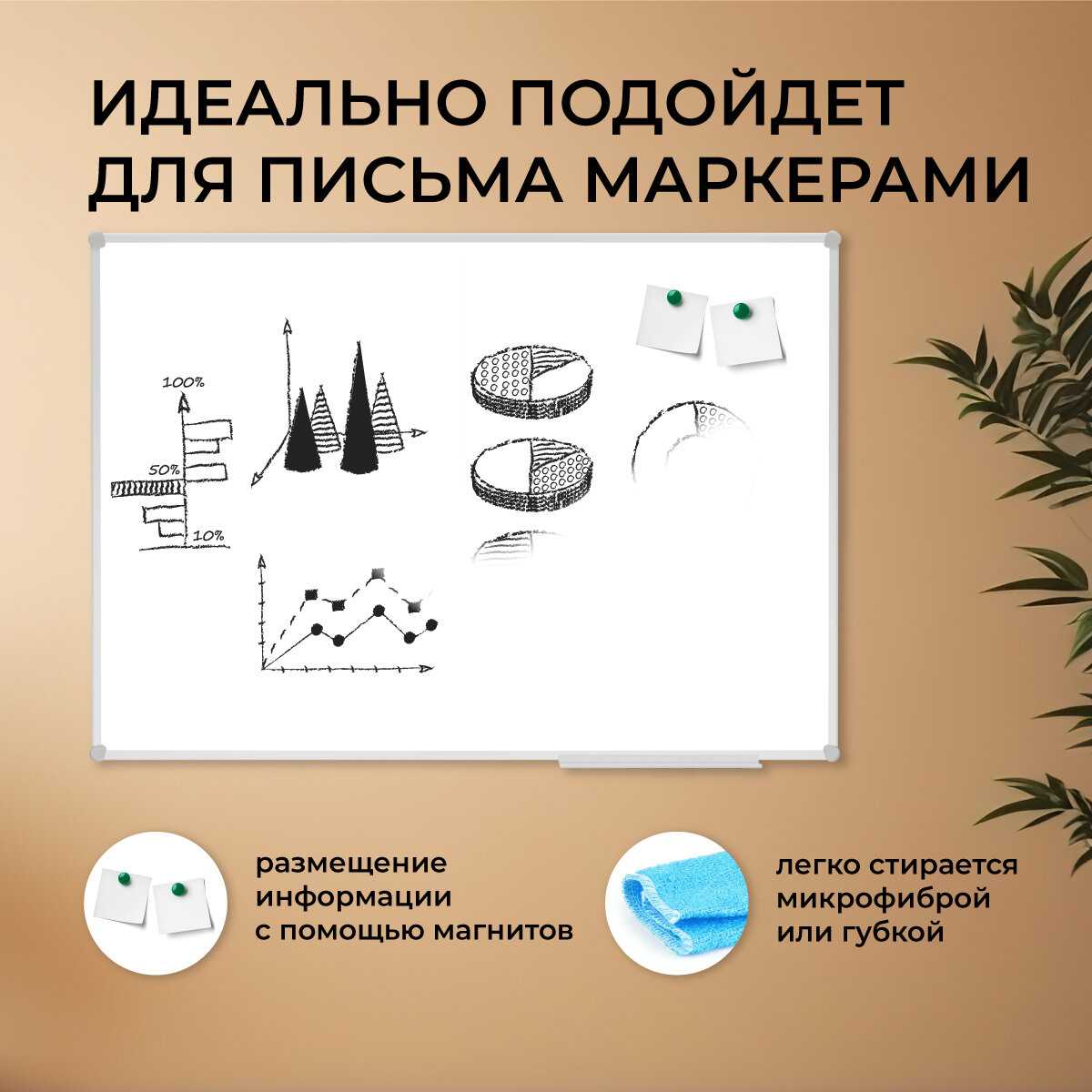 Доска демонстрационная магнитно-маркерная OfficeSpace Демонстрационная доска (343753) фотография 19