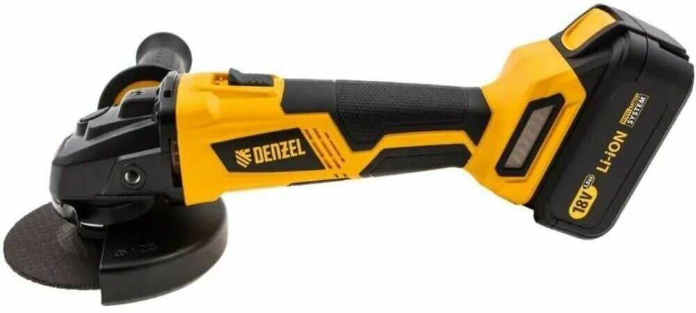 Машина угловая шлифовальная DENZEL УШМ DENZEL BLG-IB-18-125-0 (27004) фотография 13