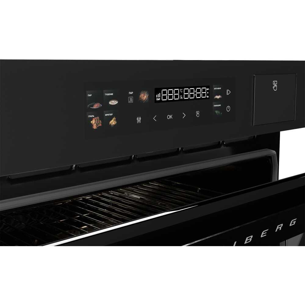 Духовой шкаф HIBERG S-VMF 5515 B SMART, встраиваемый, с паром, гриль, фритюр фотография 9