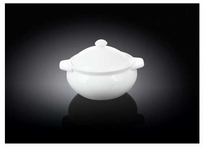 Горшочек для запекания Wilmax 450 мл, жаропрочный фарфор, с крышкой