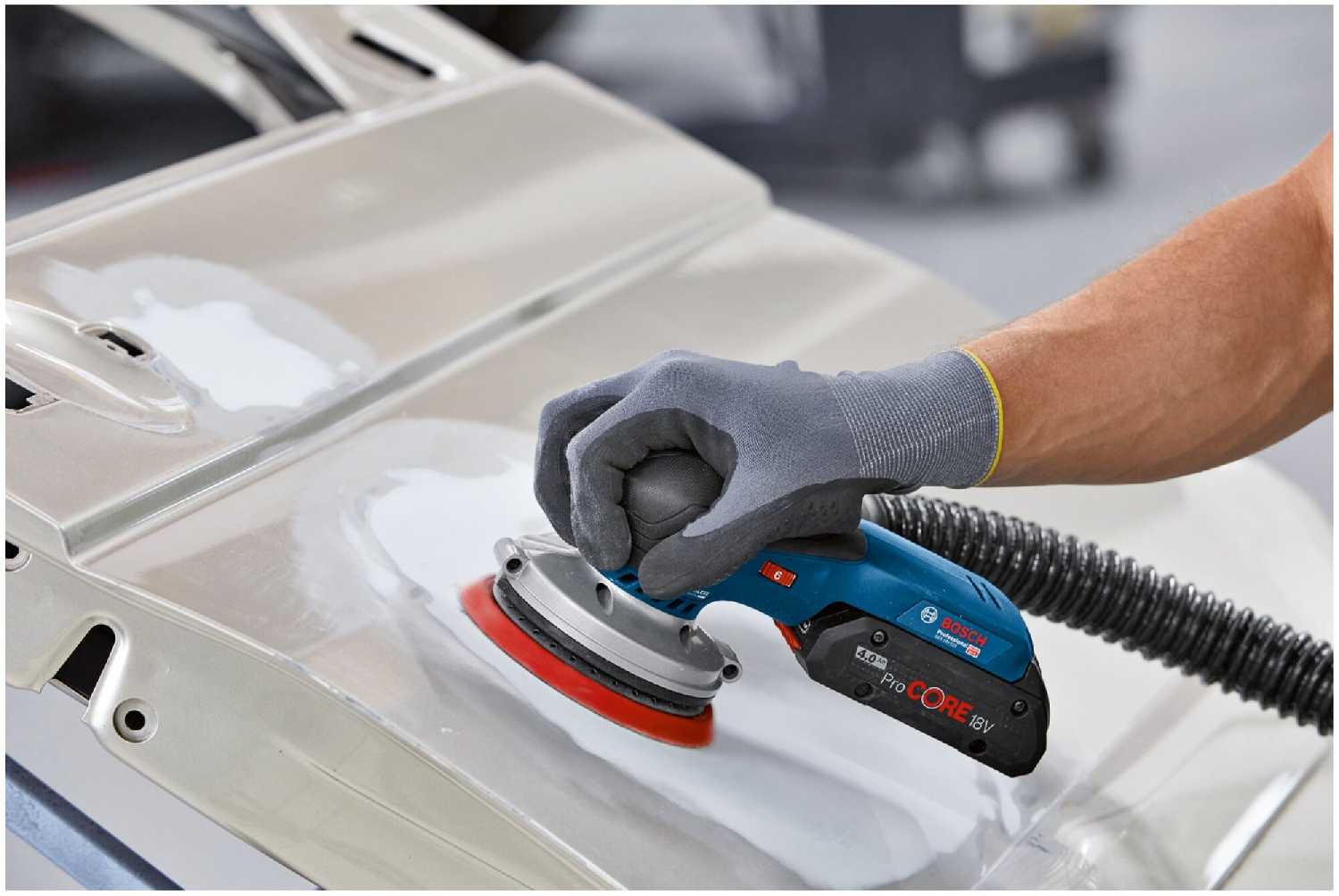 Шлифмашина для стен и потолков BOSCH GEX 18V-125 фотография 9
