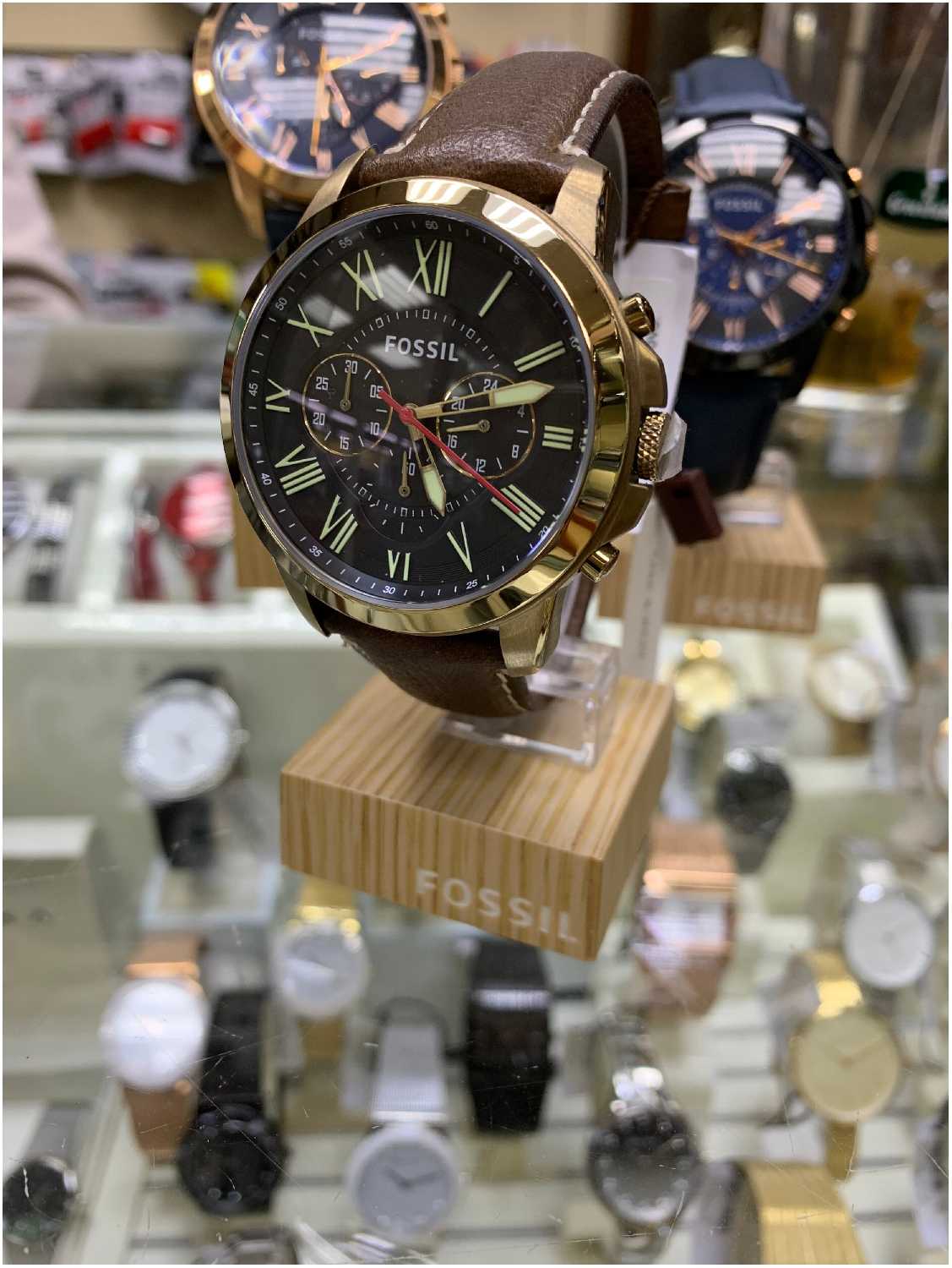 Часы американские наручные мужские кварцевые на ремне Fossil FS5062 фотография 5